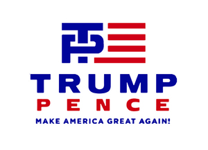 The original Trump-Pence logo featured an interlocked T and P, which was mocked relentlessly on social media.